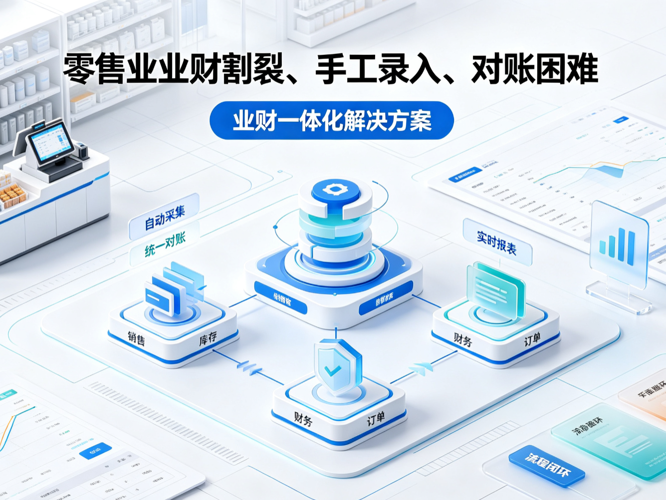 零售业数据分散对账困难怎么办？安捷AI零售业业财一体化解决方案