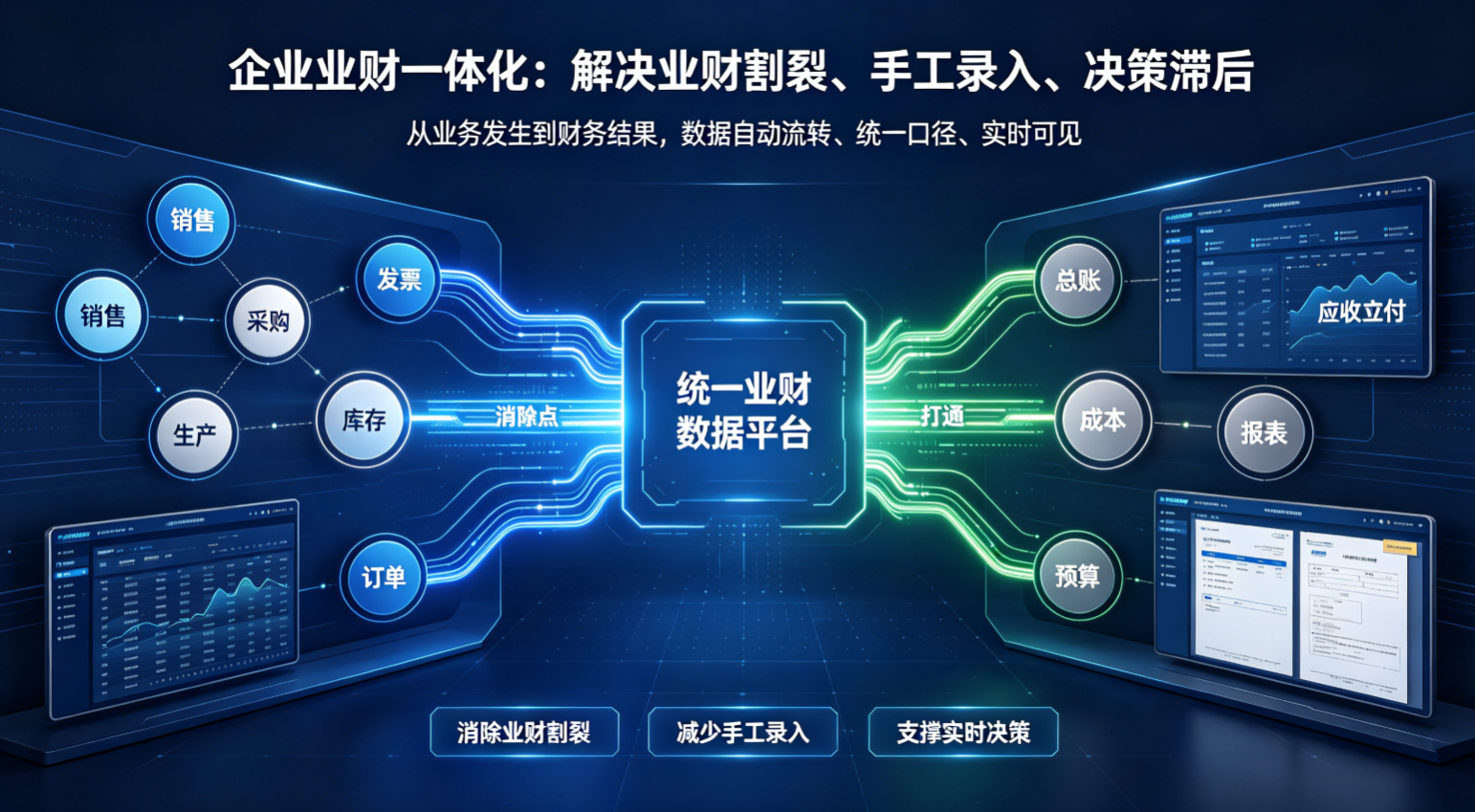 业财不统一，还在用手工  制表？安捷AI企业业财一体化方案解析